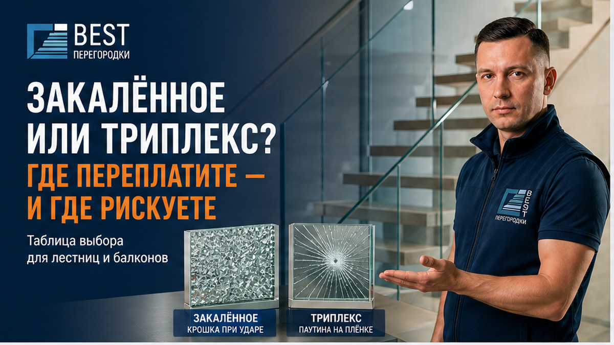 Обложка: закалённое стекло или триплекс для ограждений — сравнение безопасности и цены